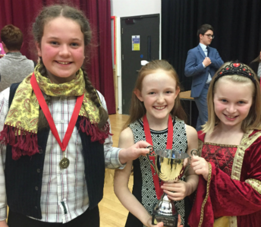 Junior Drama Challenge Winners Jasmine, Ellie & Evie
